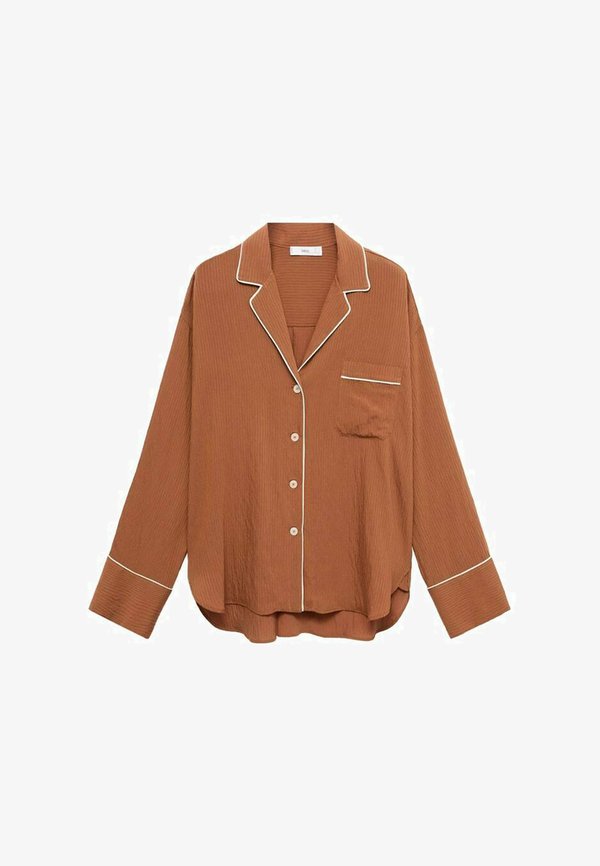 Mango Button-down blouse - brown