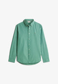 Tommy Hilfiger FLEX HAIRLINE POPLIN RF SHIRT - Shirt - alaskan green   stripe