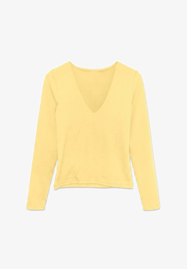 Vero Moda TOP VMLIVA TOP - Long sleeved top - pale banana