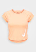 Nike Performance TEMPO RUN - Sports T-shirt - orange pulse/photon dust/white