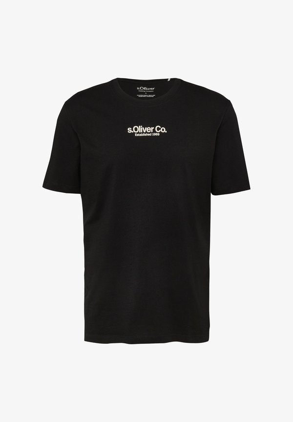 s.Oliver T-SHIRT - Print T-shirt - schwarz