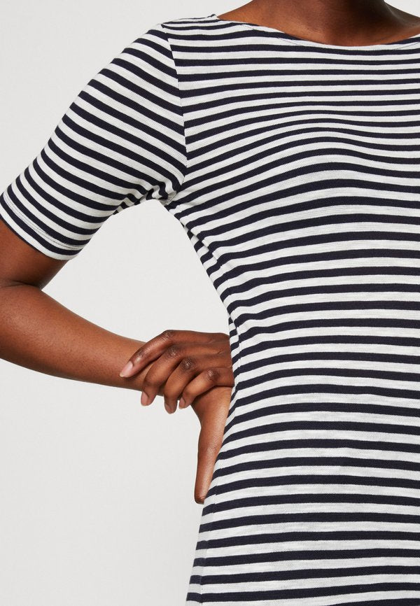 Marc O'Polo SHORT SLEEVE BOAT NECK STRIPED