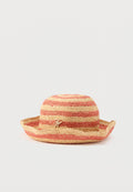 STRIPE RAFFIA BUCKET HAT Media 1