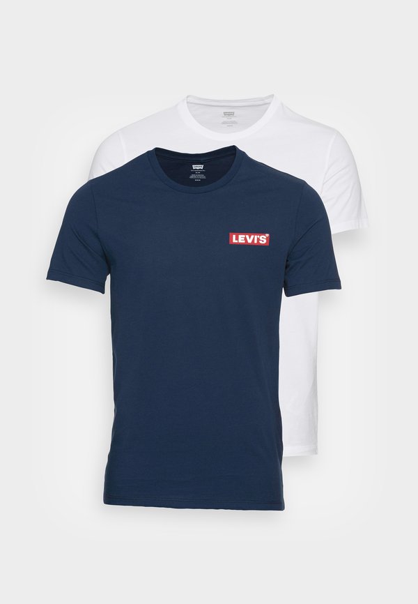 Levi's® 2 PACK - Basic T-shirt - babytab white/dress blues