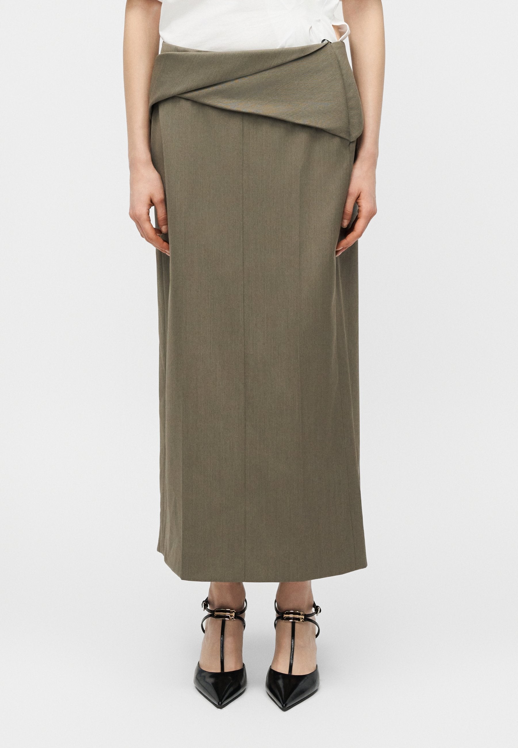 Victoria Beckham WRAP DETAIL SKIRT