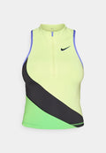 Nike Performance NIKECOURT SLAM TANK - Top - lemon twist/black/mean green/black
