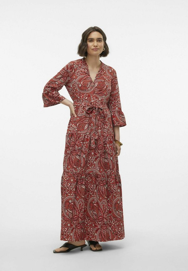 Vero Moda VMZERA Long - Maxi dress - marsala