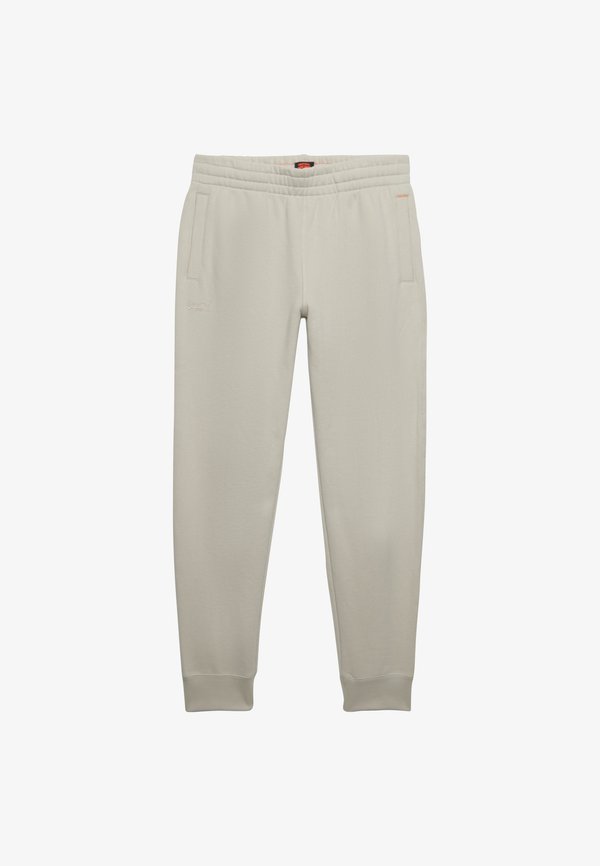 Superdry & Co ESSENTIAL LOGO HALF BRUSHED JOGGERS - Tracksuit bottoms - light stone beige