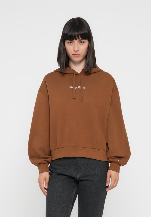Tommy Hilfiger CLASSIC SCRIPT HOODIE - Hoodie - highland khaki