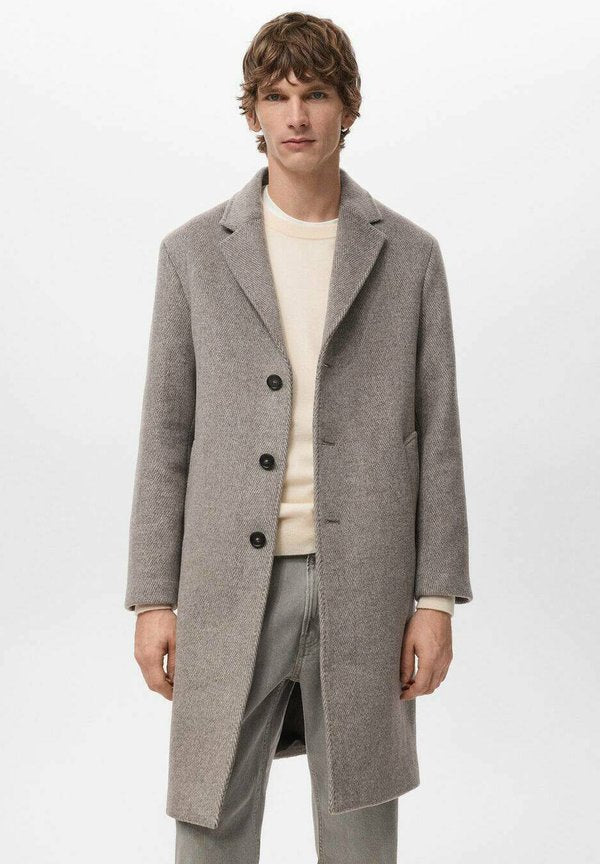 Mango Classic coat - sand
