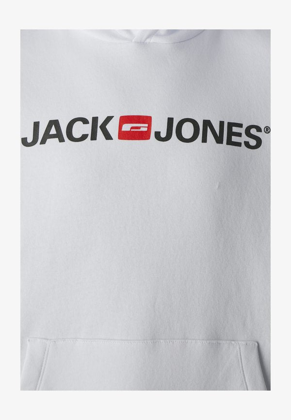 Jack & Jones JJECORP LOGO - Hoodie - white detailreg fit
