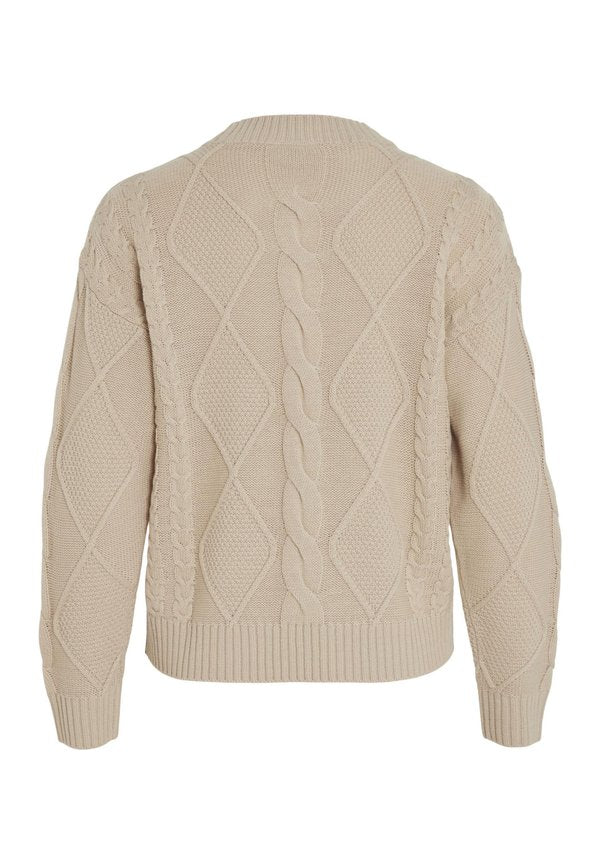 VILA VILOU O-NECK CABLE - NOOS