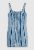Levi's® SEAMED ZIP DRESS - Denim dress - shadow work