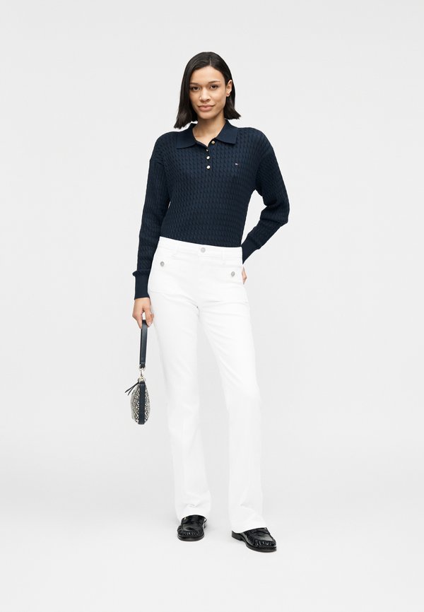 Tommy Hilfiger MID RISE BOOTCUT WHITE JEANS