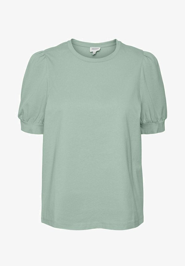 Vero Moda AWKERRY - Basic T-shirt - silt green