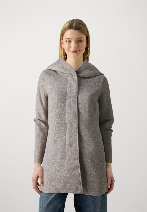 ONLY ONLSEDONA LIGHT COAT OTW NOOS - Short coat - walnut melange/pumice stone