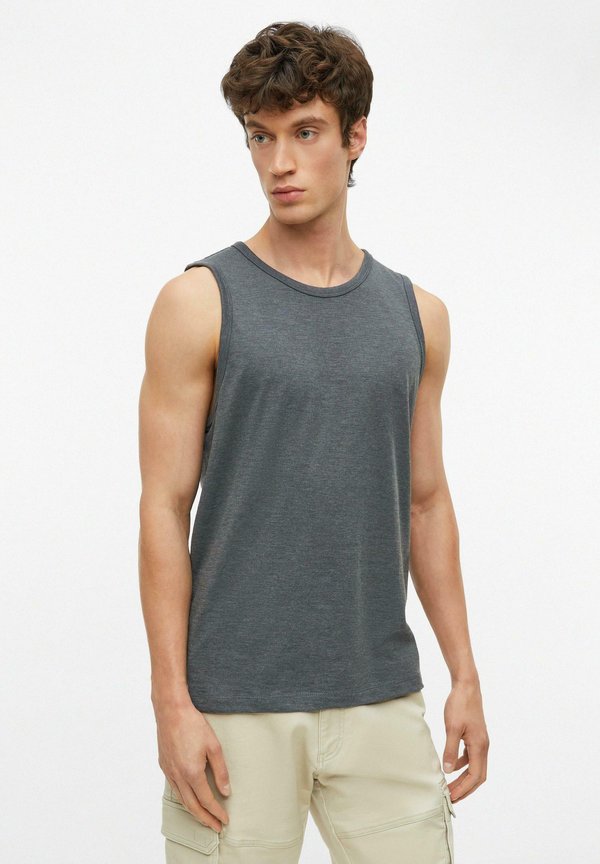 s.Oliver T-SHIRT - Top - schiefergrau