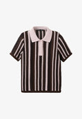 Mango Polo shirt - brown pink