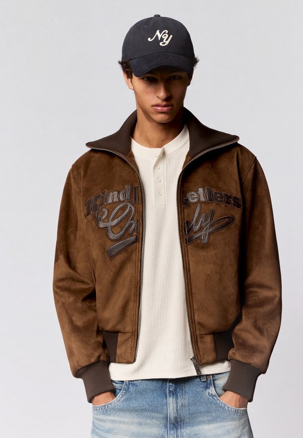 Bershka Bomber Jacket - dark green