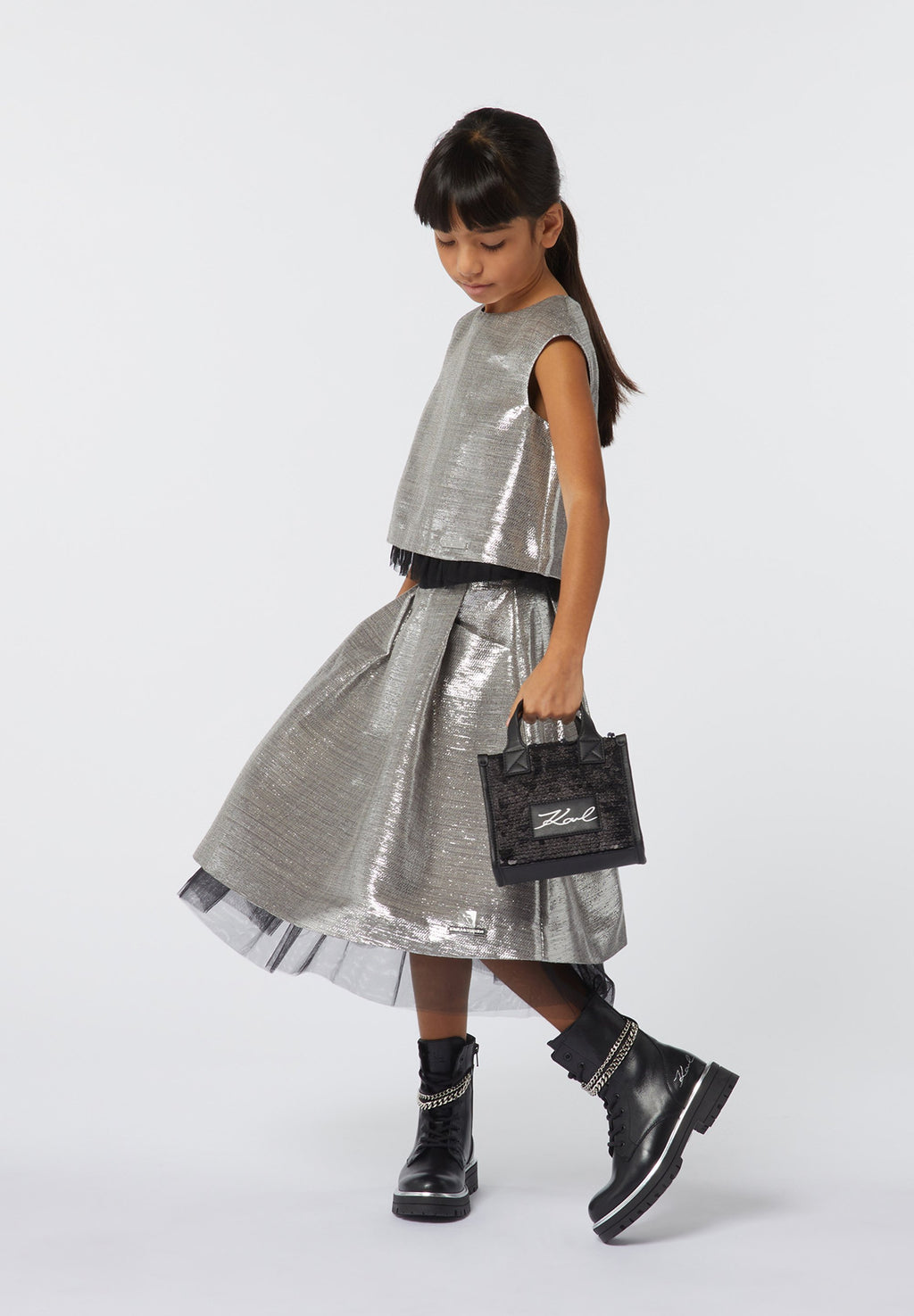 KARL LAGERFELD KIDS A-Linien-Rock Media 2