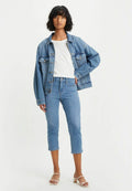 Levi's® 311® SHAPING SKINNY CAPRI - Denim shorts - lapis level