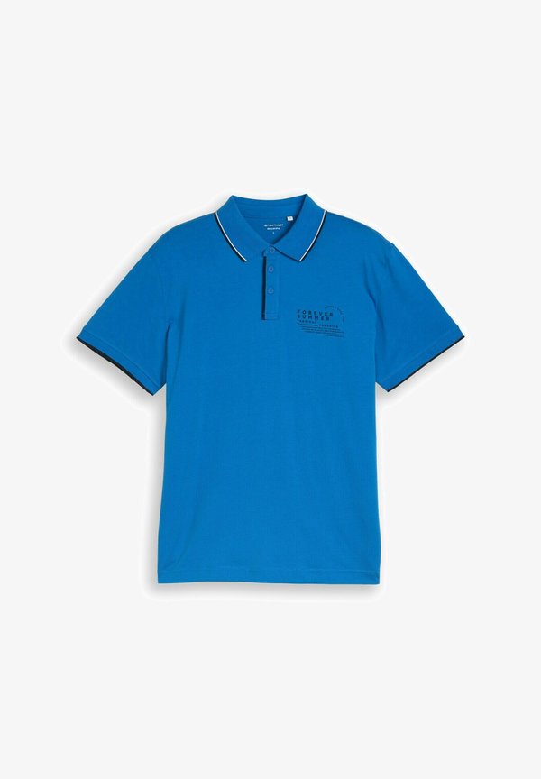 TOM TAILOR Print T-shirt - surf blue