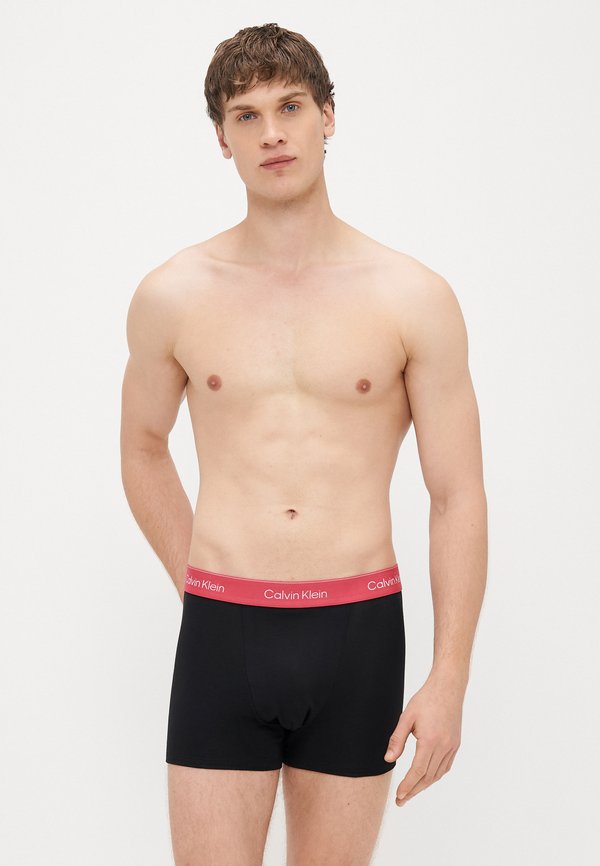 Calvin Klein Underwear RELAXED FIT TRUNK 3 PACK ICON COTTON STRETCH - Trunks - black/turbulence/white
