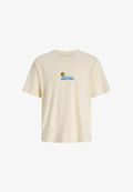 Jack & Jones T-SHIRT BACKPRINTET T-SHIRT - Print T-shirt - antique white
