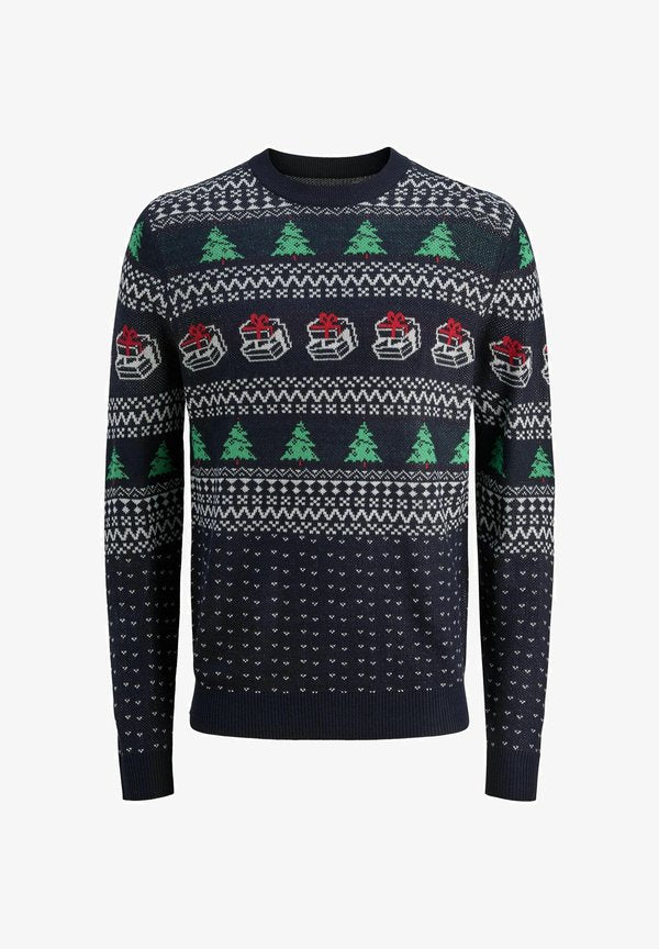 Jack & Jones Knitted X-mas Knitted - Jumper - sky captain