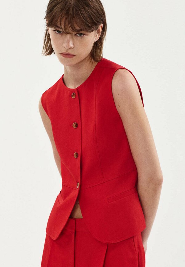 Mango ADULT - Waistcoat - red