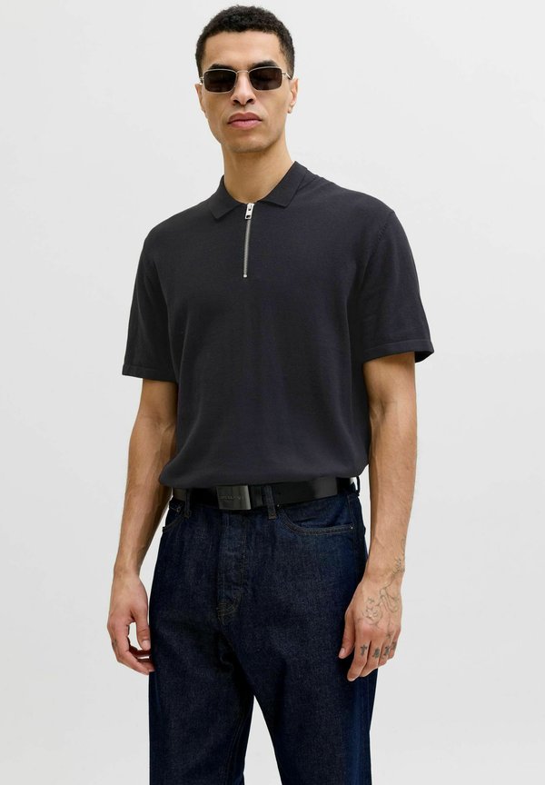 Jack & Jones Knitted Knitted - Polo shirt - black