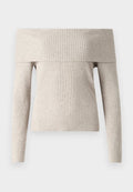 ONLY ONLKATIA LS OFF SHOULDER KNT NOOS - Jumper - nacreous cloud