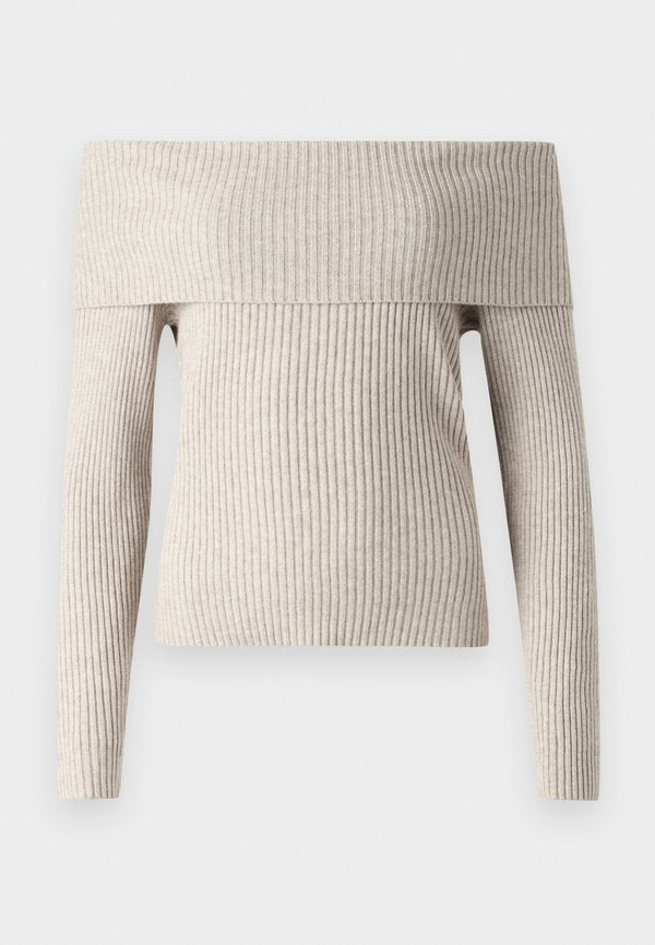 ONLY ONLKATIA LS OFF SHOULDER KNT NOOS - Jumper - nacreous cloud