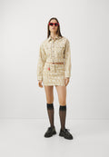 Fiorucci MONOGRAM CROPPED TAPERED JACKET