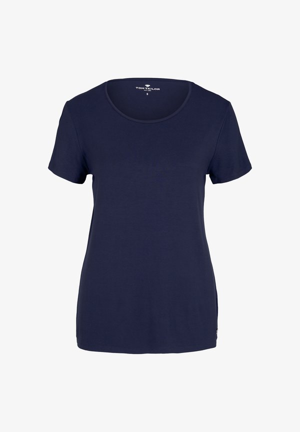 TOM TAILOR KURZARM - Pyjama top - dark blue uni