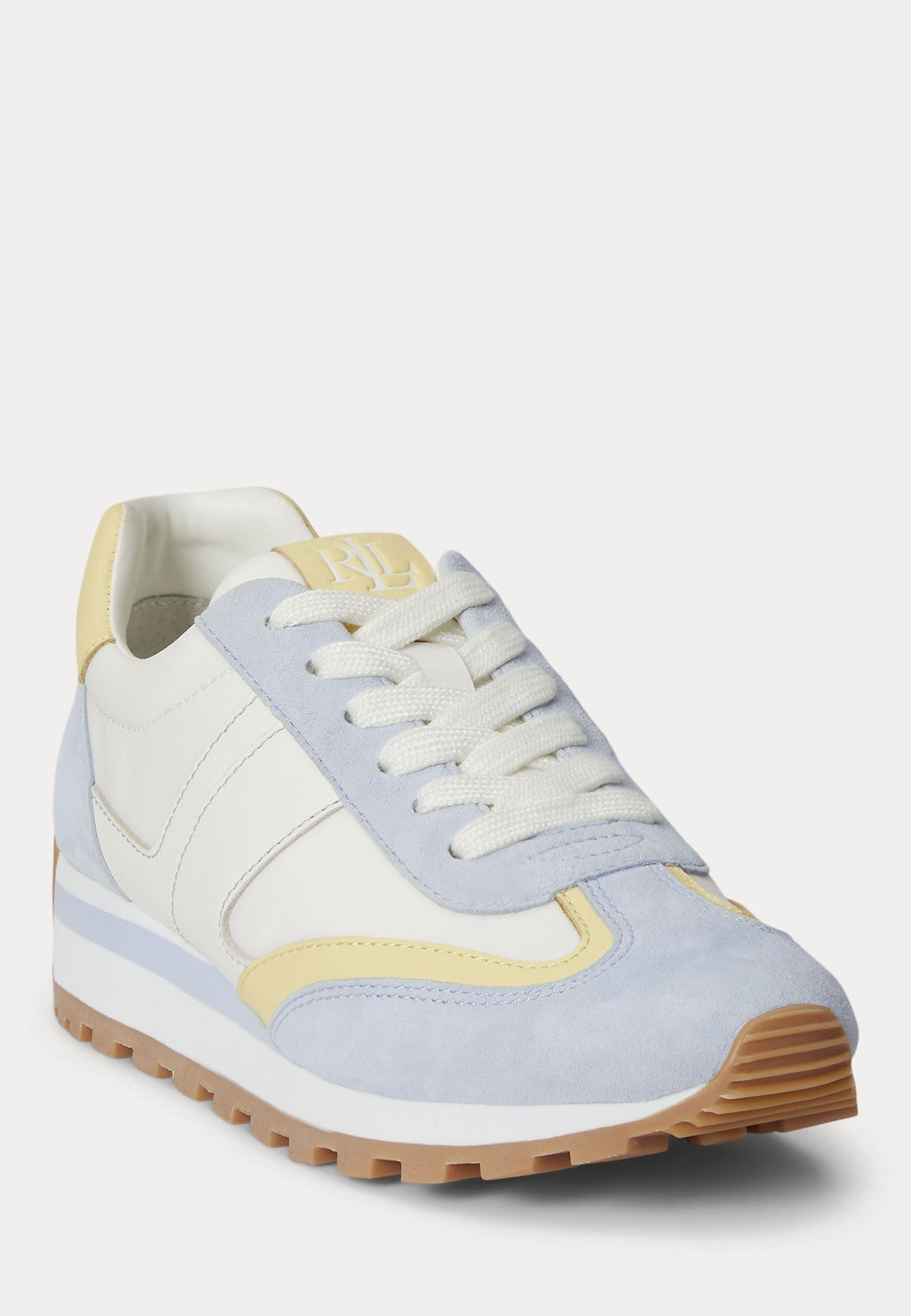 Lauren Ralph Lauren DANI COLOR-BLOCKED LEATHER SNEAKER
