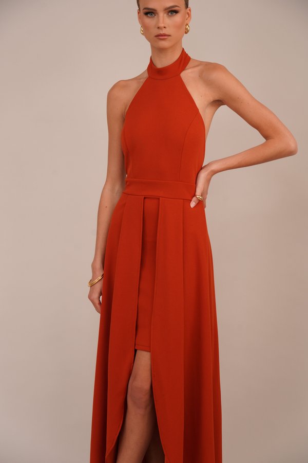 WAL G. YANNY HALTER NECK BODYCON