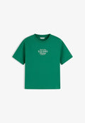 Tommy Hilfiger TOMMY HILFIGER LOGO INTERLOCK KNIT CREW NECK T-SHIRT - Print T-shirt - alaskan green