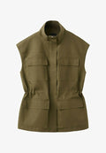 Mango Waistcoat - khaki