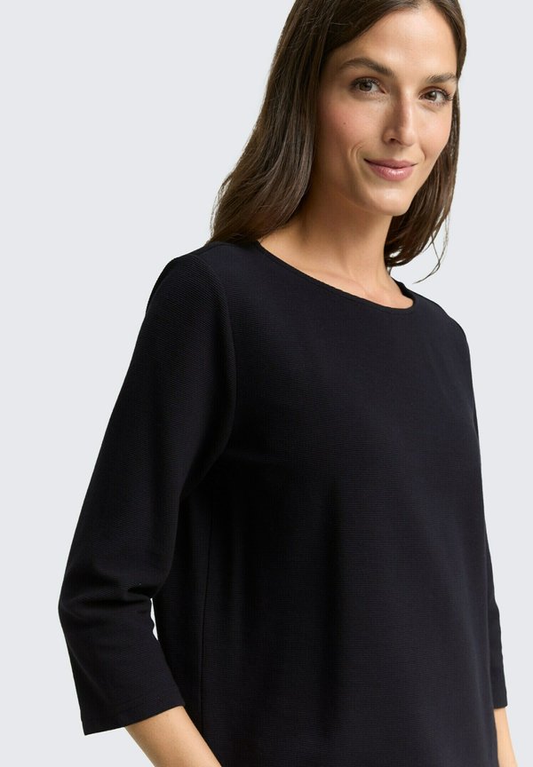 TOM TAILOR TOM TAILOR T-SHIRT LANGARMSHIRT MIT OTTOMAN-STRUKTUR