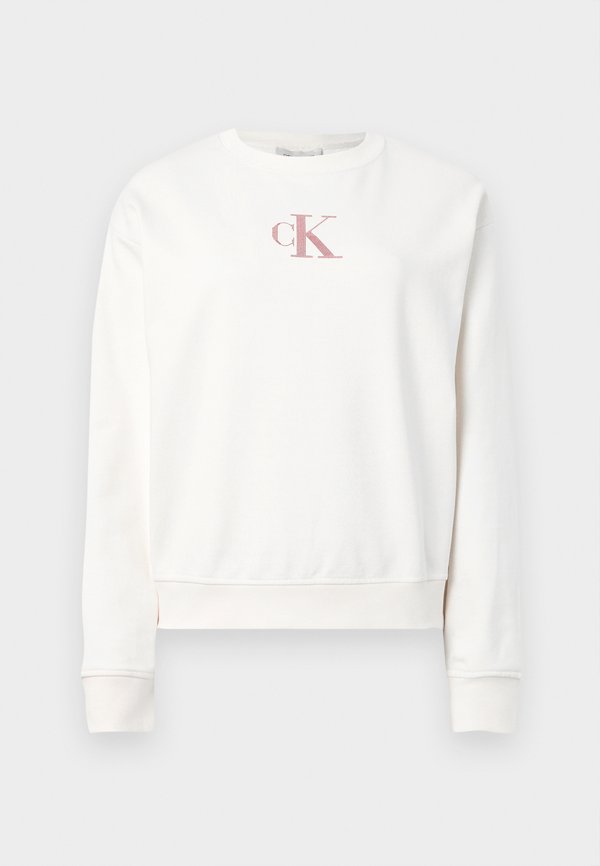 Calvin Klein Jeans CLASSIC FOIL - Sweatshirt - white/greige