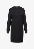 s.Oliver MIT CREWNECK UND PINTUCKS - Jumper dress - schwarz