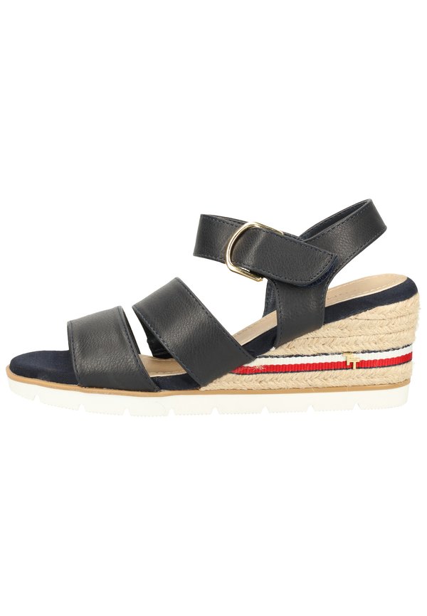 TOM TAILOR TOM TAILOR SANDALEN - Wedge sandals - navy