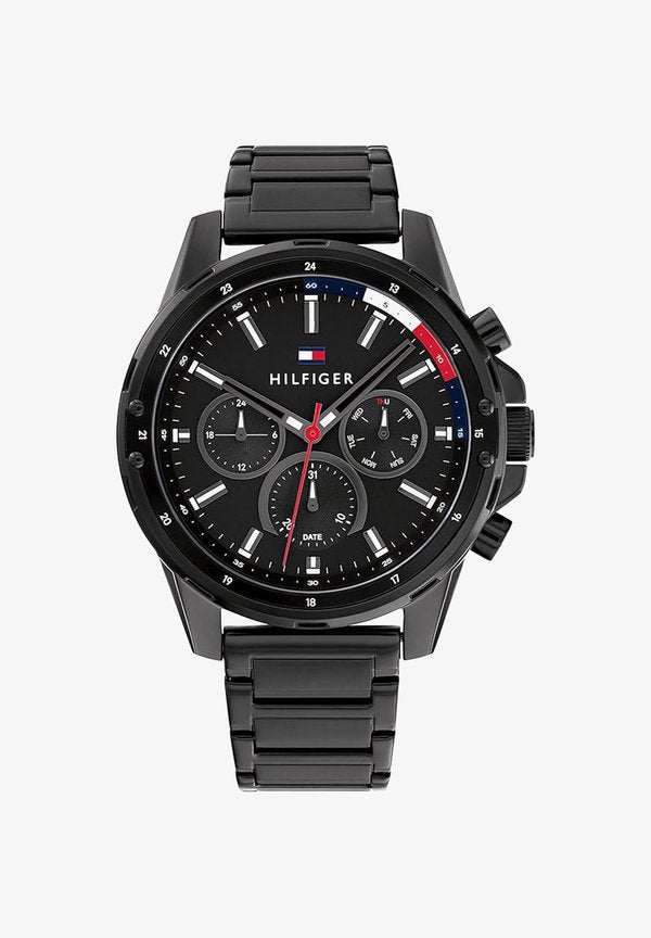 Tommy Hilfiger 45MM - Chronograph watch - black