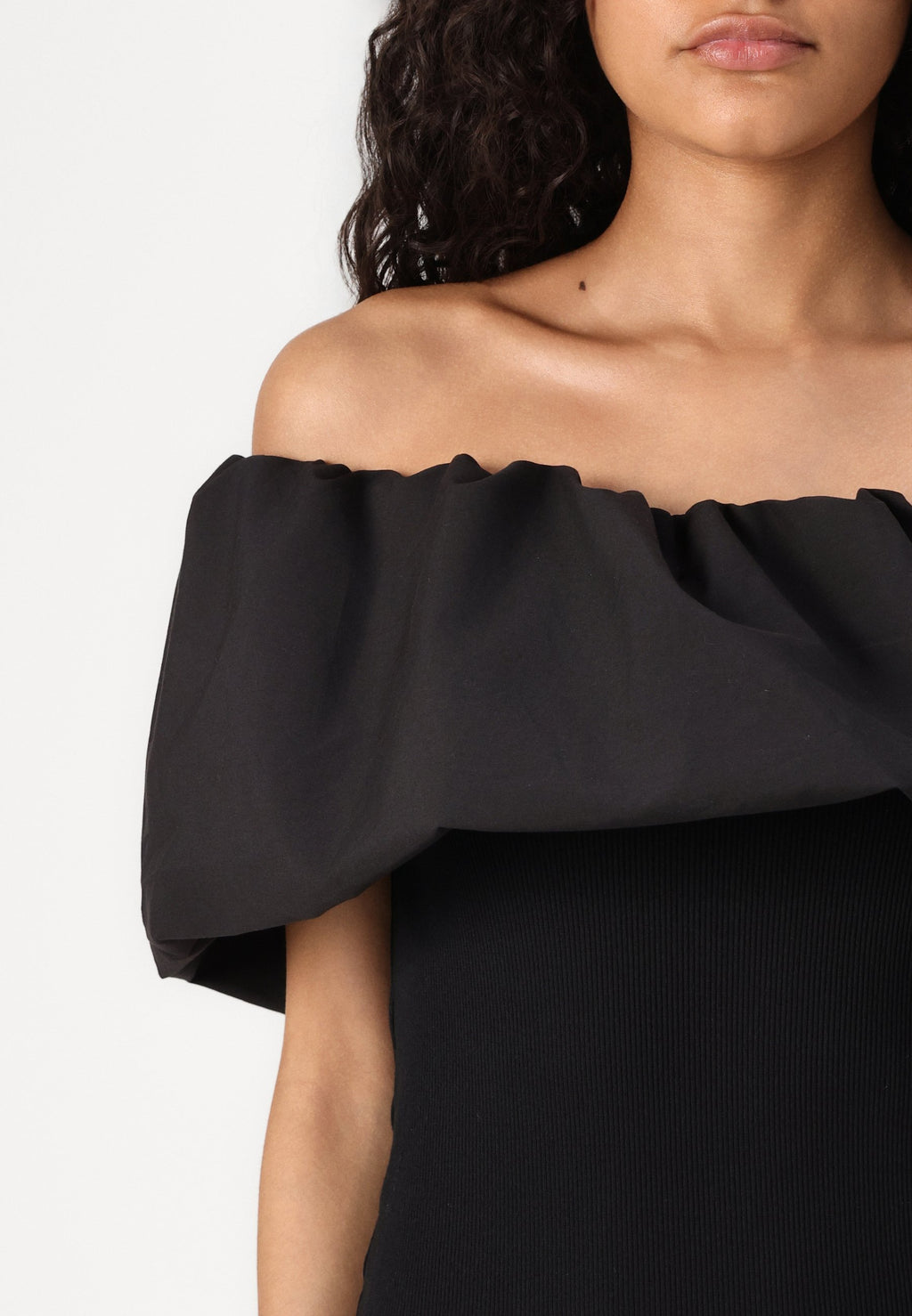 Noisy May BIANCA OFF SHOULDER MINI BUBBLE DRESS