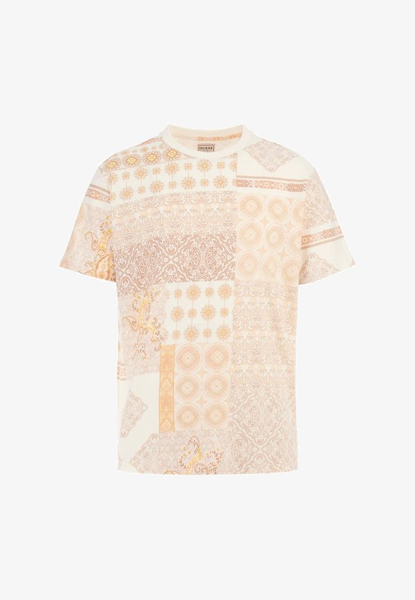 Guess ALLOVER - Print T-shirt - mehrfarbig beige