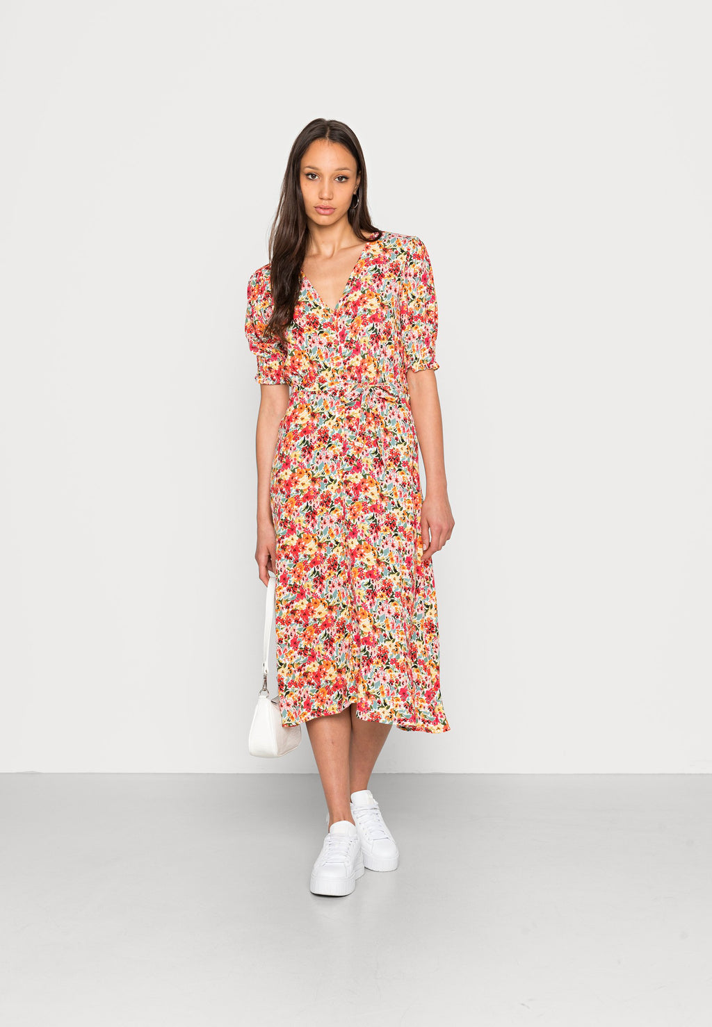 ONLY ONLFREDERIKKE V NECK BELT DRESS
