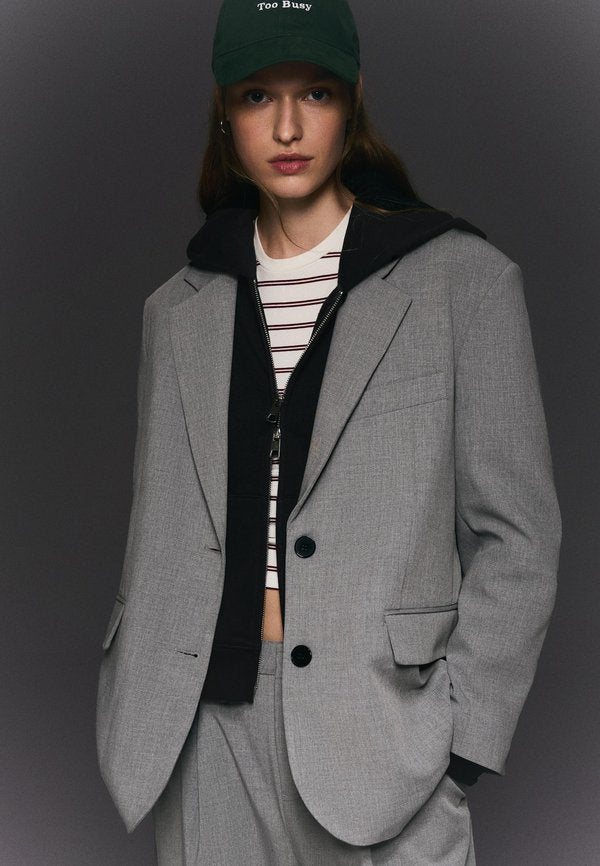 Bershka Blazer - dark grey