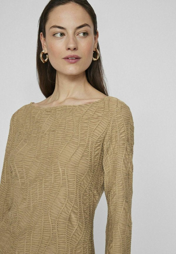 VILA Long sleeved boatneck