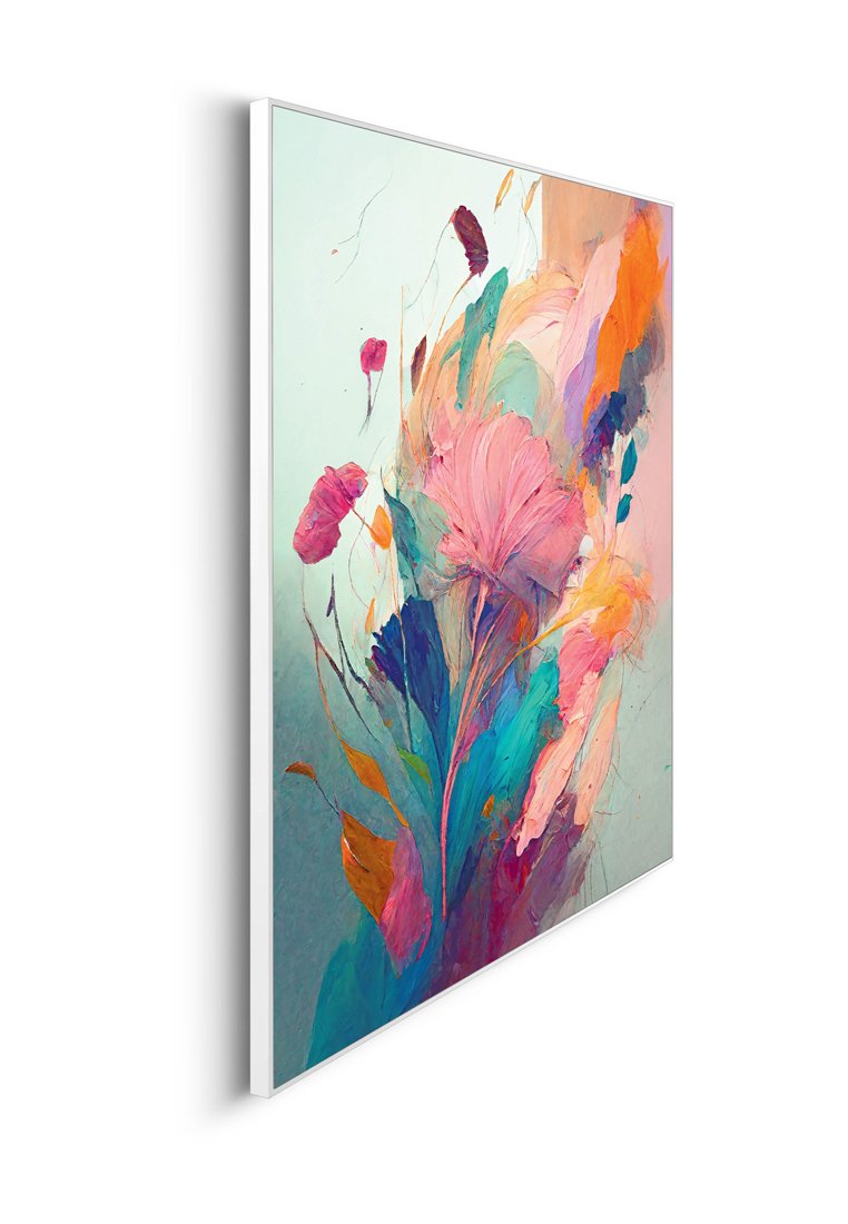 Orange Wallz COLOURFUL PAINTED FLOWERS I